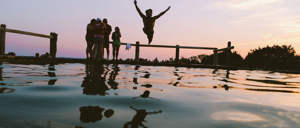 Landing stage sea holiday vacation large