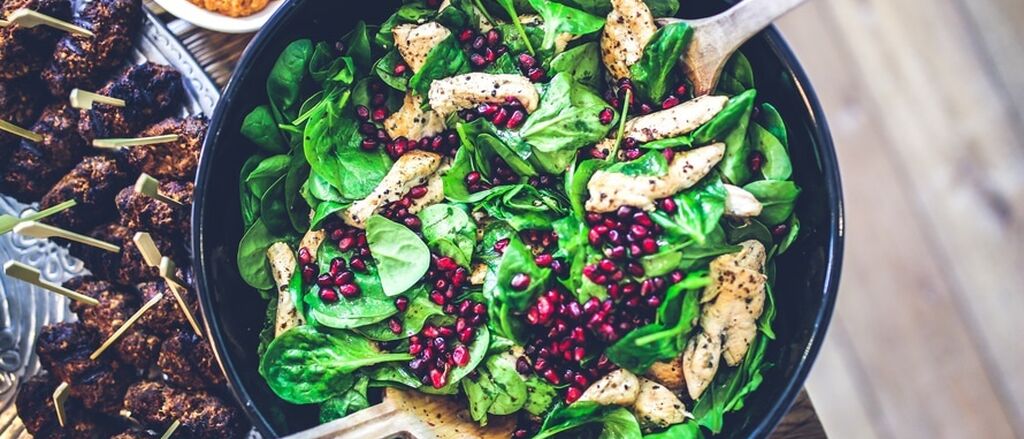 Food salad healthy lunch large